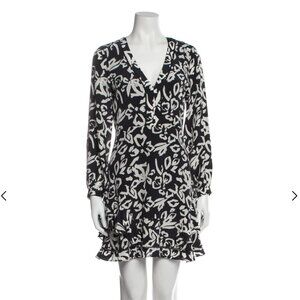 Tanya Taylor Long Sleeves Silk Dress